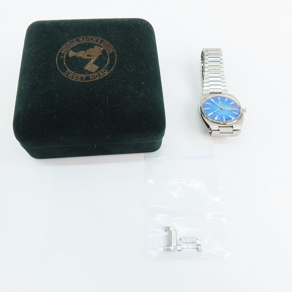 実際に弊社で買取させて頂いたOMEGA/オメガ 自動巻 SEAMASTER/シーマスター ブルー デイデイト アンティーク 14829の画像 9枚目