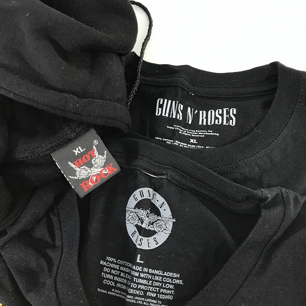 実際に弊社で買取させて頂いた【おまとめ】GUNS N' ROSES/ガンズアンドローゼズ バンドTシャツ/バンT/ジップアップパーカーの画像 2枚目