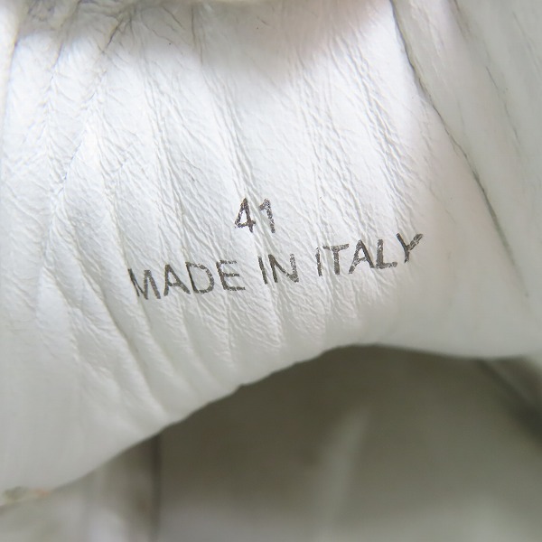 実際に弊社で買取させて頂いたJIMMY CHOO/ジミーチュウ スタッズ レザースニーカー/41の画像 5枚目