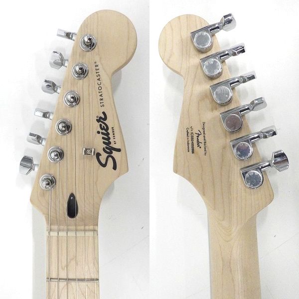 実際に弊社で買取させて頂いた★【美品】Squier by Fender/スクワイヤー Sonic Stratocaster/ストラトキャスター エレキギター ソフトケース付 の画像 3枚目