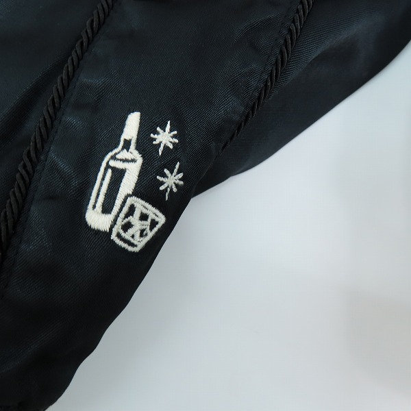 実際に弊社で買取させて頂いたHYSTERIC GLAMOUR/ヒステリックグラマー 野口強 16SS ギターガール バック刺繍 スカジャン ブルゾン 0261AB12/Sの画像 7枚目