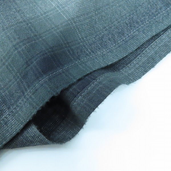 実際に弊社で買取させて頂いたWACKO MARIA/ワコマリア GUILTY PARTIES オンブレチェック 長袖 オープンカラーシャツ グレー系/XLの画像 5枚目