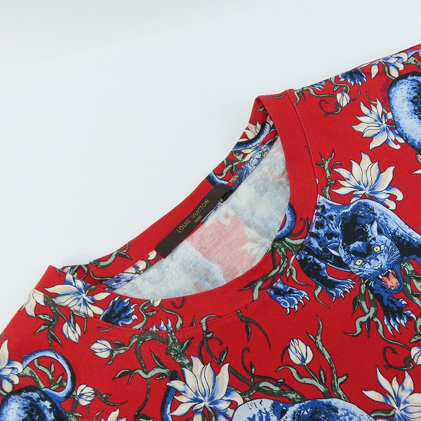 実際に弊社で買取させて頂いた【JPタグ】LOUIS VUITTON/ルイヴィトン Chapman Bros Black Panther Tシャツ H9Y80W /XLの画像 6枚目