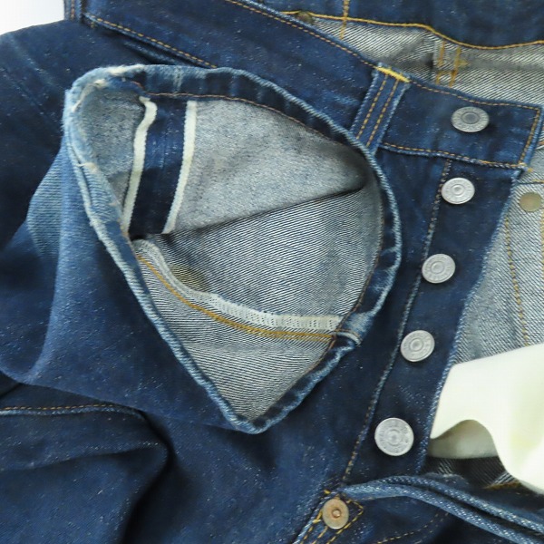 実際に弊社で買取させて頂いたLEVI’S/リーバイス 501XXC USA製 隠しリベット 555刻印 デニムパンツ/ジーンズ 37201-0003 W32 L36の画像 6枚目