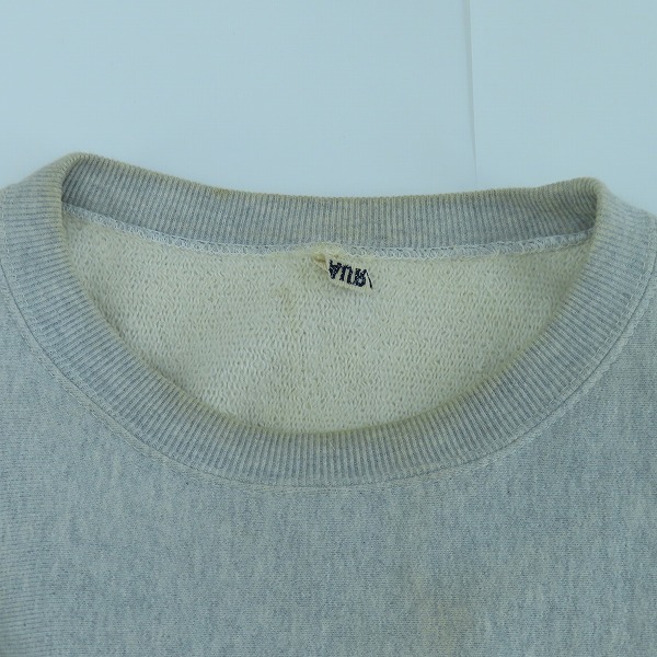 実際に弊社で買取させて頂いたAURALEE/オーラリー クルーネック スウェット/トレーナー グレー/4 の画像 4枚目