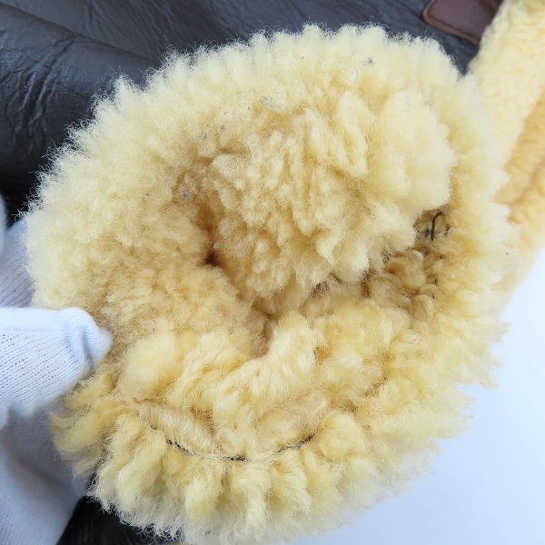 実際に弊社で買取させて頂いたBUZZ RICKSON'S/バズリクソンズ D-1 ムートン フライトジャケット/Mの画像 7枚目