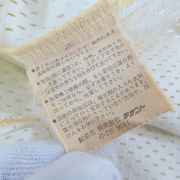 実際に弊社で買取させて頂いたDESCENTE/デサント製 読売ジャイアンツ/巨人 ＃65渡辺 政仁 支給品 ユニフォーム/Lの画像 3枚目