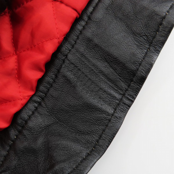 実際に弊社で買取させて頂いたnano universe/ナノユニバース シープスキン ライダースジャケット NUC63L01078SH /Sの画像 5枚目