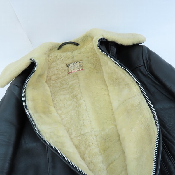 実際に弊社で買取させて頂いたLewis Leathers/ルイスレザー 70s ビンテージ B-3フライトジャケットの画像 4枚目