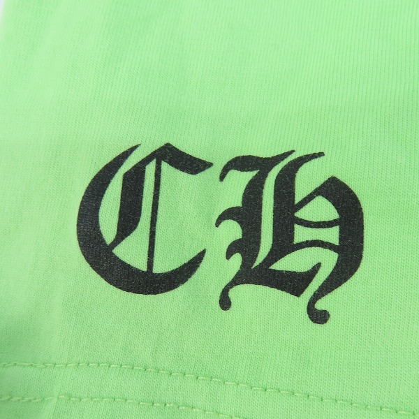 実際に弊社で買取させて頂いたCHROME HEARTS/クロムハーツ×OFF-WHITE/オフホワイト スクロールラベルプリント ロゴプリントTシャツ/Lの画像 7枚目