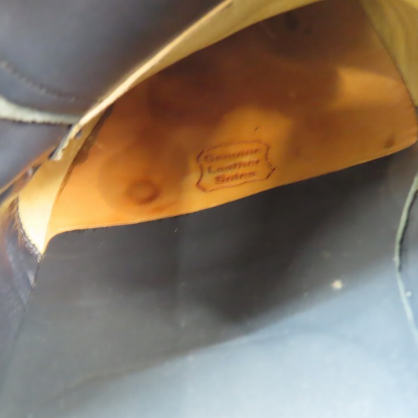 実際に弊社で買取させて頂いたBURBERRY/バーバリー レザービジネスシュース 25cmの画像 6枚目