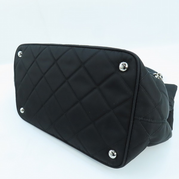 実際に弊社で買取させて頂いたPRADA/プラダ TESSUTO IMPUNTU/チェーンキルティングトートバッグ/ショルダーバッグ 1BG740の画像 2枚目