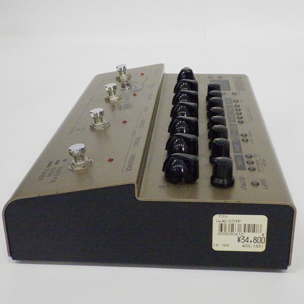 実際に弊社で買取させて頂いたYAMAHA/ヤマハ AG-Stomp エレクトリックアコースティックギター用プリアンプ＆マルチエフェクター【簡易動作確認済】の画像 4枚目