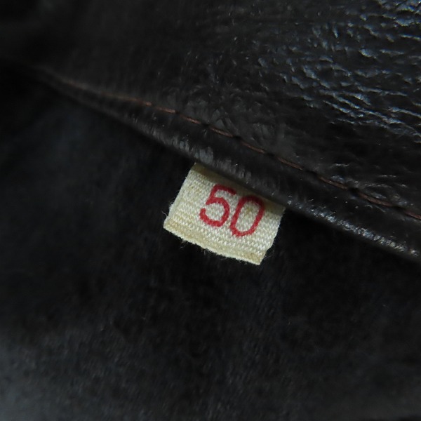 実際に弊社で買取させて頂いたEuro Vintage/ユーロヴィンテージ Napredak Tešanj社製 レザー ジャケット /50ベルト付の画像 4枚目