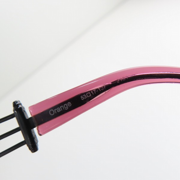 実際に弊社で買取させて頂いたLess than human/レスザンヒューマン メガネフレーム  Orange の画像 5枚目