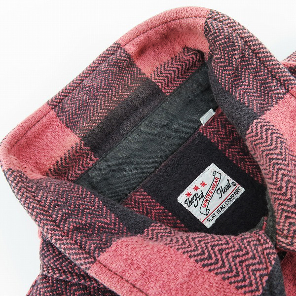 実際に弊社で買取させて頂いたTHE FLAT HEAD/フラットヘッド WINTER WEAR チェック柄 ネルシャツ/38の画像 6枚目