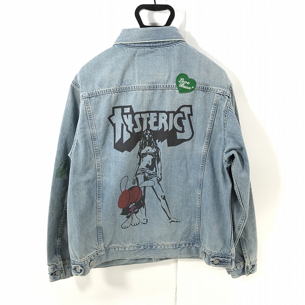 実際に弊社で買取させて頂いた【未使用】HYSTERIC GLAMOUR×skoloct/ヒステリックグラマー×スコロクト デニムジャケット 02241AB12444 /Lの画像 1枚目