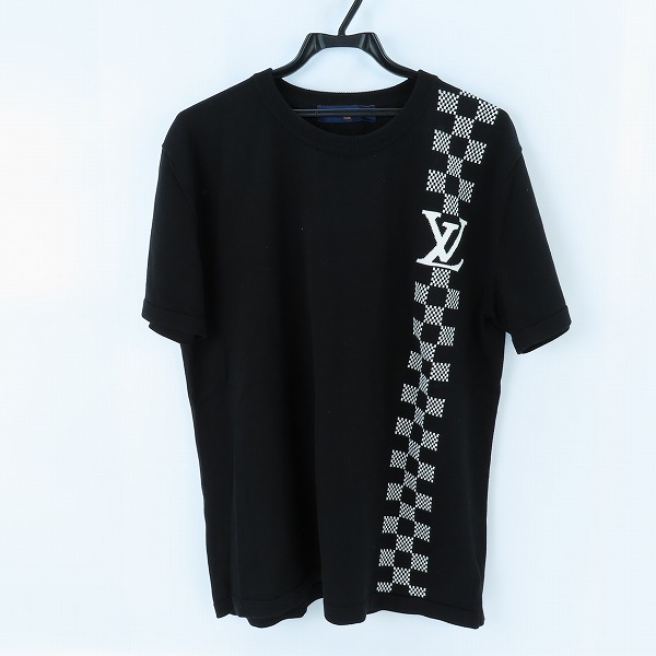 実際に弊社で買取させて頂いた【JPタグ】LOUIS VUITTON/ルイヴィトン ストライプロゴ ニット Tシャツ カットソー RM211 ZLW HKN86W XL