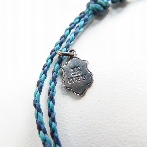 実際に弊社で買取させて頂いた(2)AMP JAPAN/アンプジャパン チェーンモチーフ ブレスレット ブルーの画像 5枚目