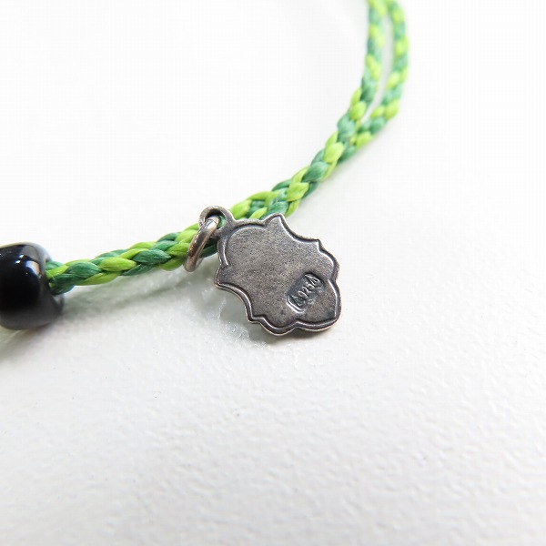 実際に弊社で買取させて頂いた(2)AMP JAPAN/アンプジャパン スター ブレスレット グリーンの画像 5枚目