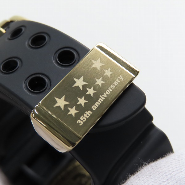 実際に弊社で買取させて頂いたG-SHOCK/Gショック 35周年 FROGMAN フロッグマン タフソーラー GF-8235D-1BJRの画像 5枚目