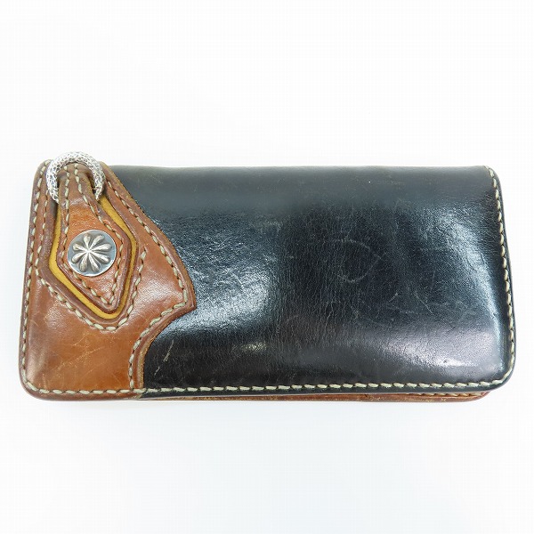 実際に弊社で買取させて頂いたTHE FLAT HEAD/フラットヘッド レザー 二つ折り長財布