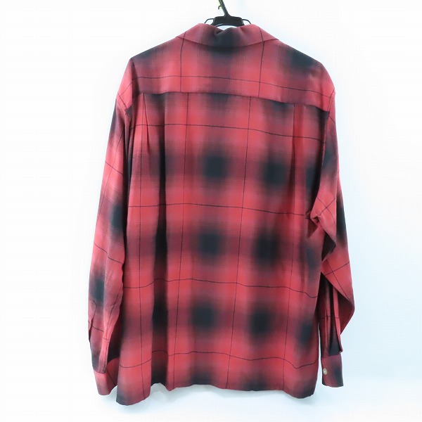 実際に弊社で買取させて頂いたWACKO MARIA/ワコマリア チェックシャツ レッド系/XLの画像 1枚目