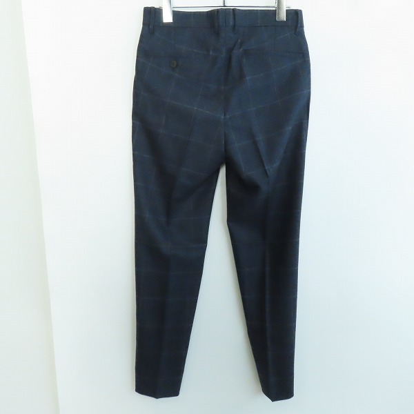 実際に弊社で買取させて頂いたEDIFICE/エディフィス チェック柄スラックスパンツ 20-030-300-1001-4-0/Sの画像 1枚目