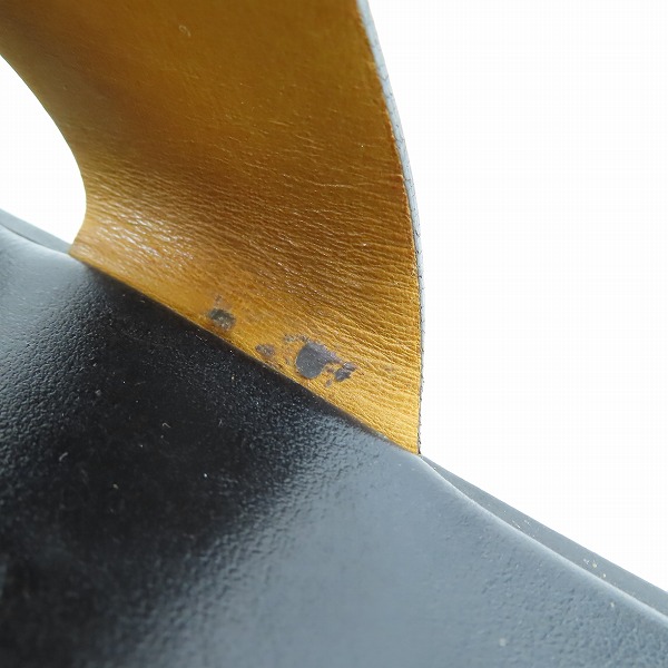 実際に弊社で買取させて頂いたHERMES/エルメス Izmir/イズミール レザー サンダル 41141ZH/40の画像 8枚目