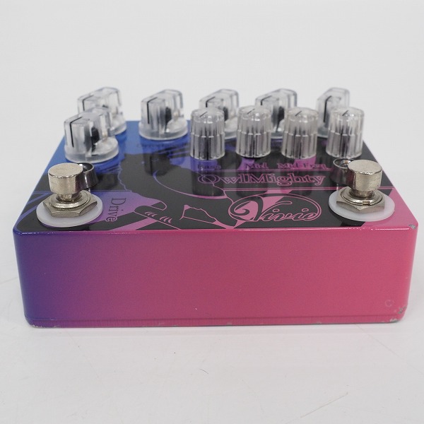 実際に弊社で買取させて頂いたVivie/ビビー OwlMighty ベース用 プリアンプ エフェクター【動作確認済】の画像 2枚目