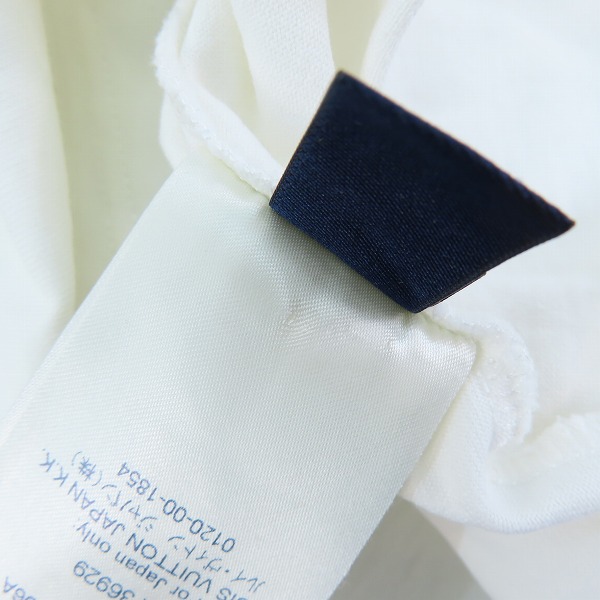 実際に弊社で買取させて頂いた【JPタグ】LOUIS VUITTON/ルイヴィトン 20SS ウィズチェーンジャガードリブカラーTシャツ RM201M NPG HIY01W/XLの画像 8枚目