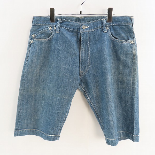 実際に弊社で買取させて頂いたEVISU/エヴィス Lot2005 カモメプリント/刺繍 デニム ハーフパンツ/36