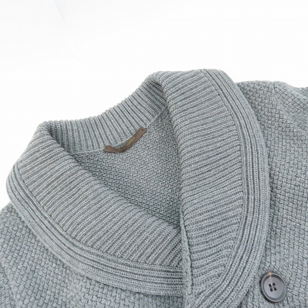 実際に弊社で買取させて頂いたLOUIS VUITTON/ルイ ヴィトン ショールカラー ダブルブレスト ニットカーディガン Mの画像 6枚目