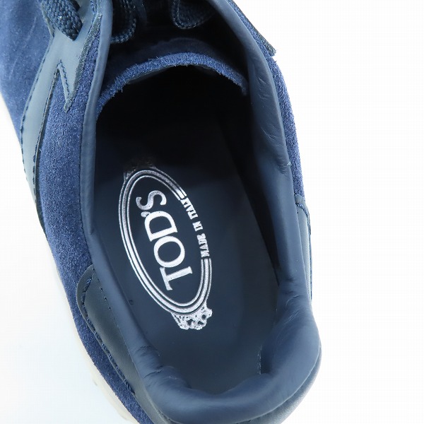 実際に弊社で買取させて頂いたTOD'S/トッズ スエード レザー スニーカー /7.5 の画像 4枚目