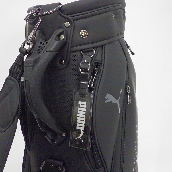 実際に弊社で買取させて頂いたPUMA/プーマ 867976 ベーシック 9.5型 5分割キャディバッグ 2022 ブラックの画像 4枚目