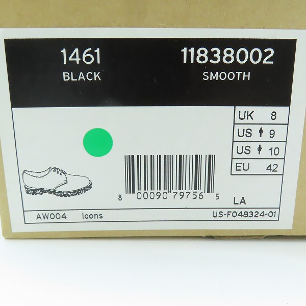 実際に弊社で買取させて頂いたDr.Martens/ドクターマーチン 3EYE BOOTS 3ホールブーツ ブラック 1461/1183002/UK8の画像 9枚目