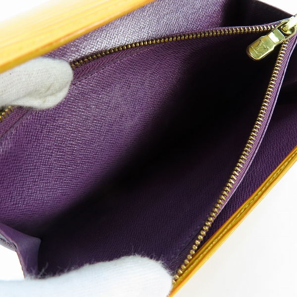 実際に弊社で買取させて頂いたLOUIS VUITTON/ルイヴィトン エピ ポルトフォイユ サラ 二つ折り長財布 M60319 の画像 4枚目
