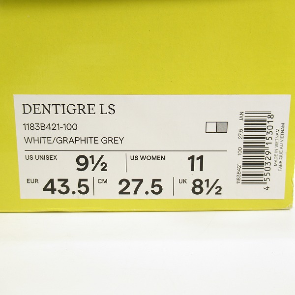 実際に弊社で買取させて頂いたOnitsuka Tiger/オニツカタイガー DENTIGRE LS シューズ/スニーカー 1183b421-100/27.5の画像 9枚目