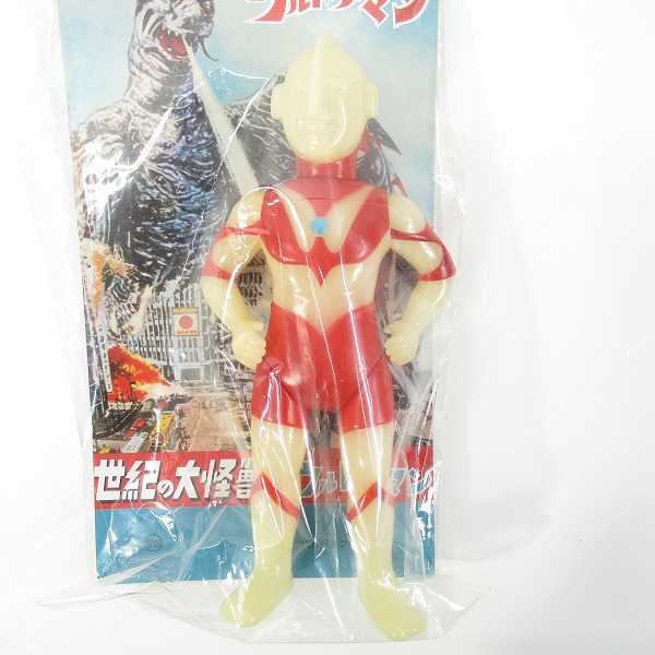 実際に弊社で買取させて頂いた【未開封】MARUSAN/マルサン M1号 世紀の大怪獣 ウルトラQ ウルトラマン 蓄光 フィギュア/ソフビの画像 2枚目