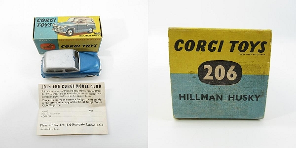 実際に弊社で買取させて頂いたCORGI TOYS/コーギートイズ HILLMAN HUSKY 206/ヒルマン ハスキー ミニカーの画像 9枚目