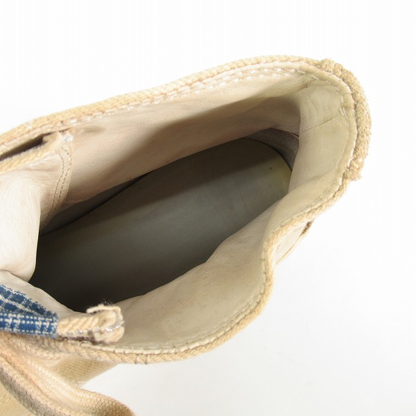 実際に弊社で買取させて頂いたVISVIM/ビズビム キャンバス ハイカットスニーカー US8.5の画像 4枚目