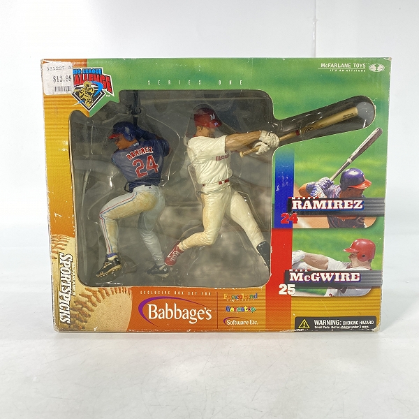 実際に弊社で買取させて頂いたMcFARLANE TOYS/マクファーレンズトイズ SPORTS PICKS RAMIREZ/McGWIRE フィギュア