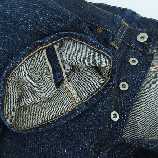 実際に弊社で買取させて頂いたLEVI'S/リーバイス S501XX 44年復刻 大戦モデル バレンシア工場 米国製 555刻印 デニムパンツ 44501-0022/W33L36の画像 4枚目