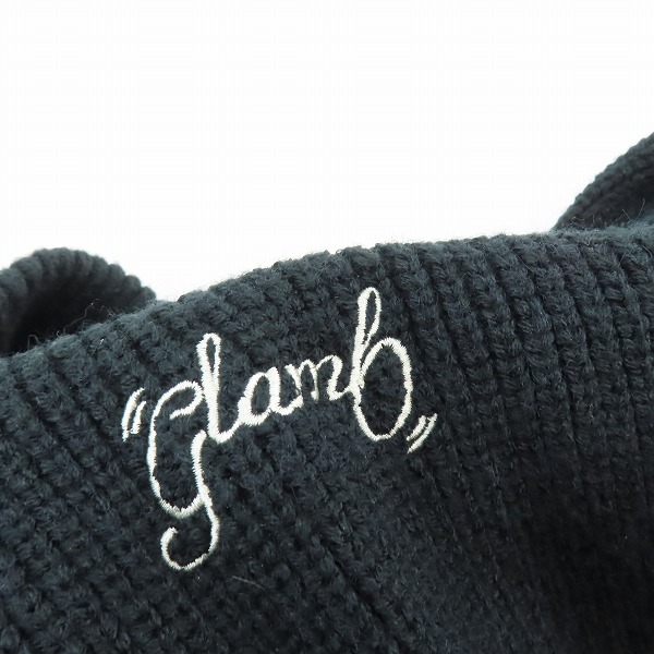 実際に弊社で買取させて頂いたglamb/グラム Spin Logo Drivers Knit/スピンロゴドライバーズニット GB0323/KNT14/Mの画像 7枚目