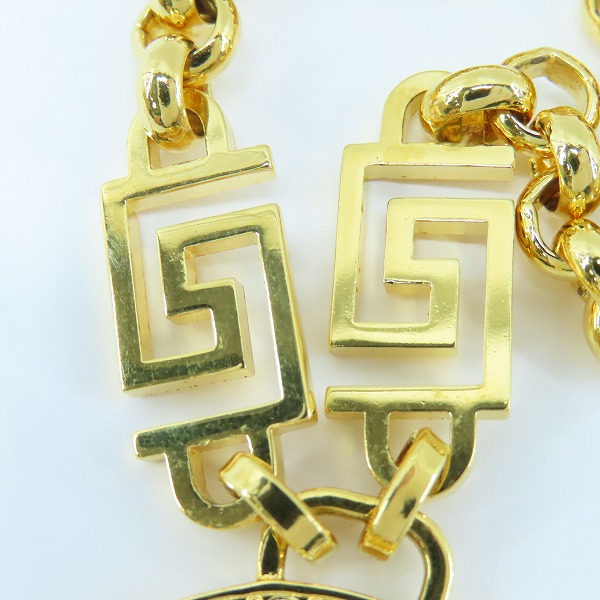実際に弊社で買取させて頂いたVersace/ヴェルサーチ クリスタル ラ メドゥーサ グレカ ネックレス DG1E009-DJMXの画像 5枚目