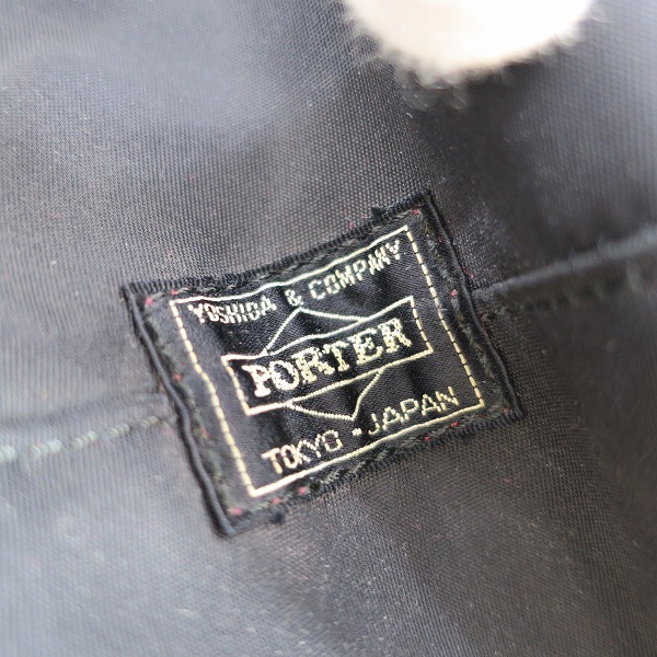 実際に弊社で買取させて頂いたPORTER/ポーター 2way ミニ ショルダー/トートバッグ ブラック×レッドの画像 5枚目