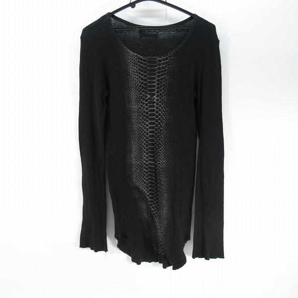 実際に弊社で買取させて頂いたIF SIX WAS NINE/イフシックスワズナイン パイソン ロングスリーブ カットソー LSC/M 2802SN/1