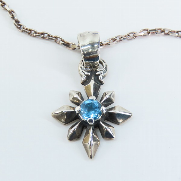 実際に弊社で買取させて頂いたBILL WALL LEATHER/BWL/ビルウォールレザー ミッドスターチャーム ペンダント w/ストーンの画像 1枚目