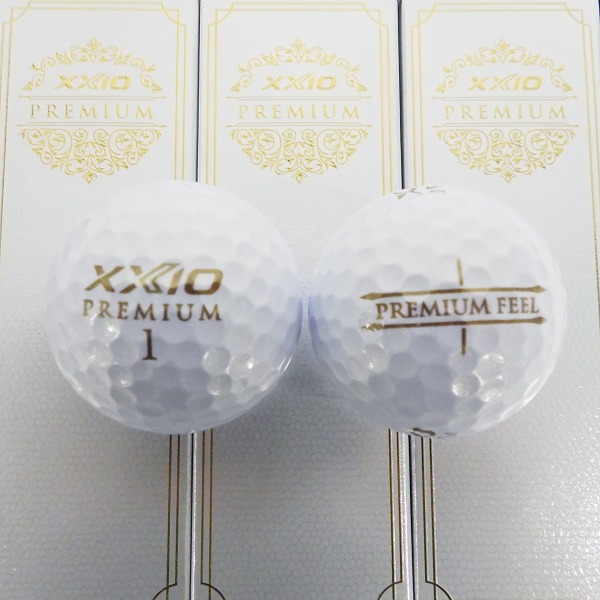 実際に弊社で買取させて頂いた【未使用】DUNLOP/ダンロップ XXIO/ゼクシオ Premium/プレミアム ゴルフボール ロイヤルゴールド 1ダース の画像 1枚目