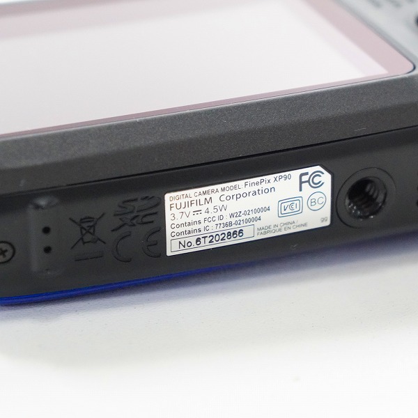実際に弊社で買取させて頂いたFUJIFILM/富士フィルム FinePix XP90 コンパクトデジタルカメラ 動作確認済みの画像 6枚目